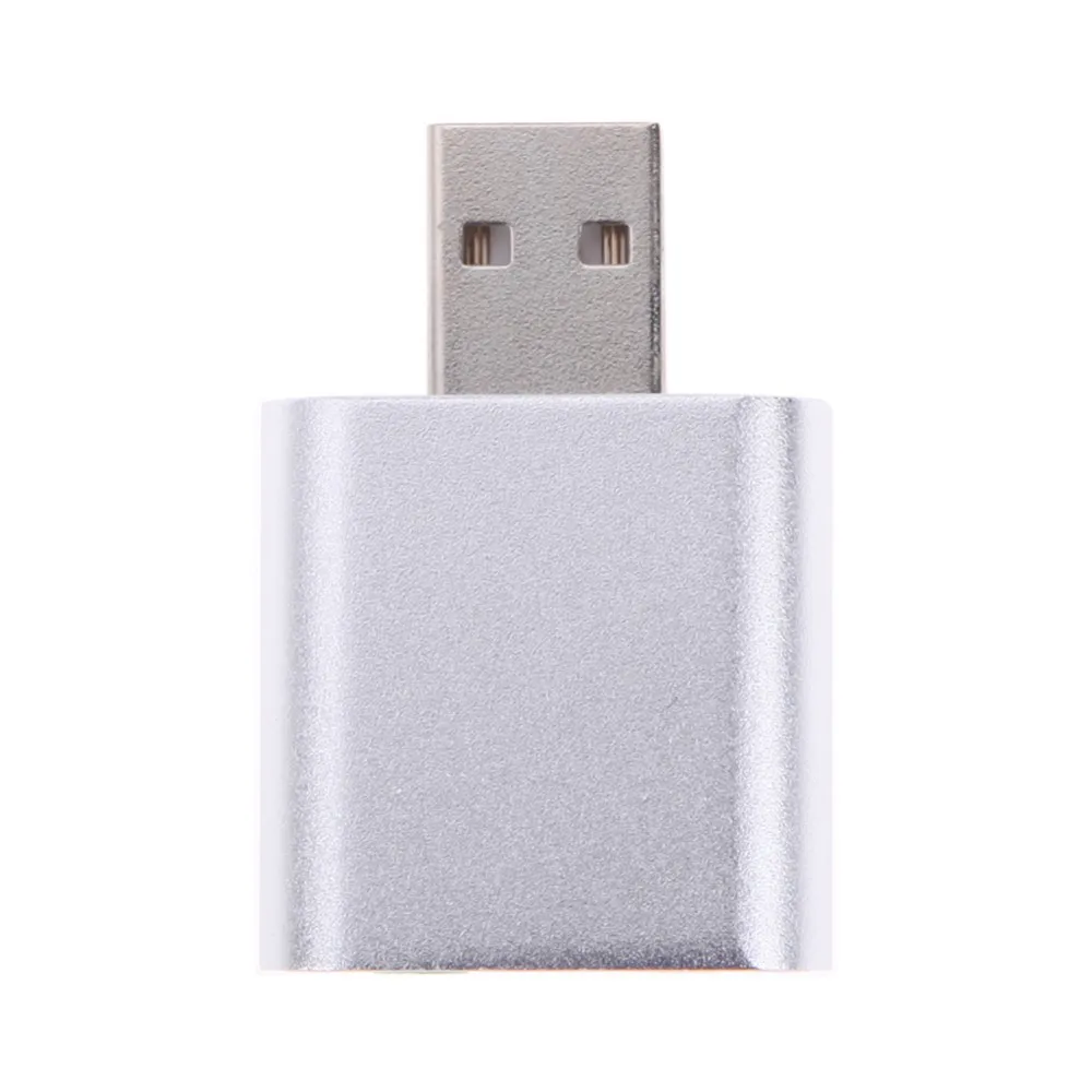 USB звуковая карта Virtual 7 1 внешняя 3D стерео к разъему 3 5 мм наушники микрофон