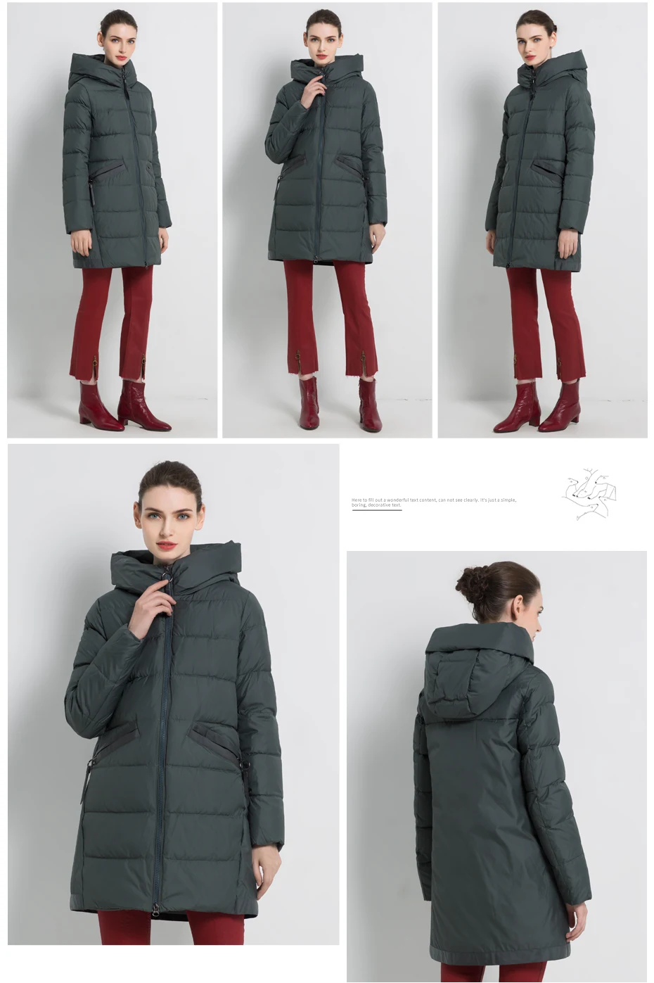 ICEbear New Women's Winter Coat Fashion Woman Jacket Female Cotton Jackets Hooded Ladies Coat Warm Brand Clothing GWD18203I