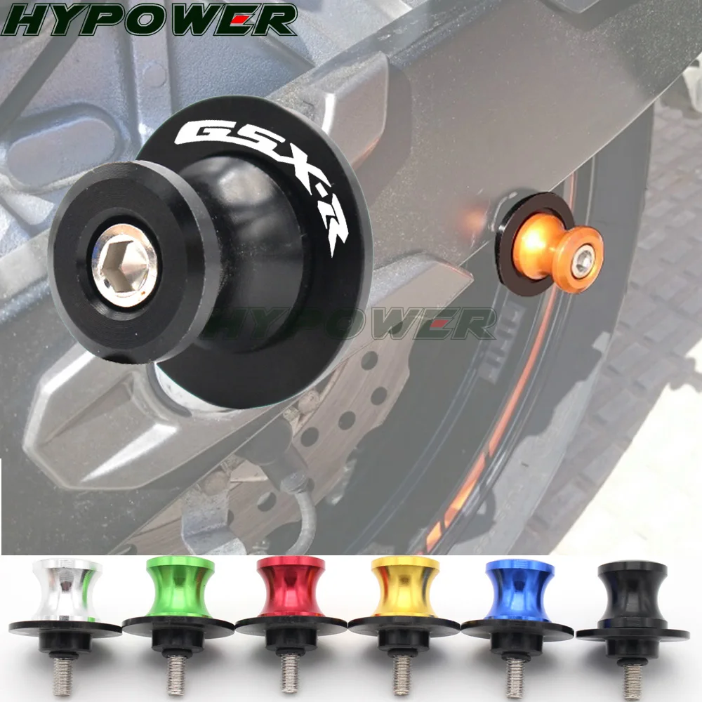 

for Suzuki GSX-R GSXR600 GSXR750 GSXR1000 8MM CNC Billet Swingarm Spools Sliders Stand Screws