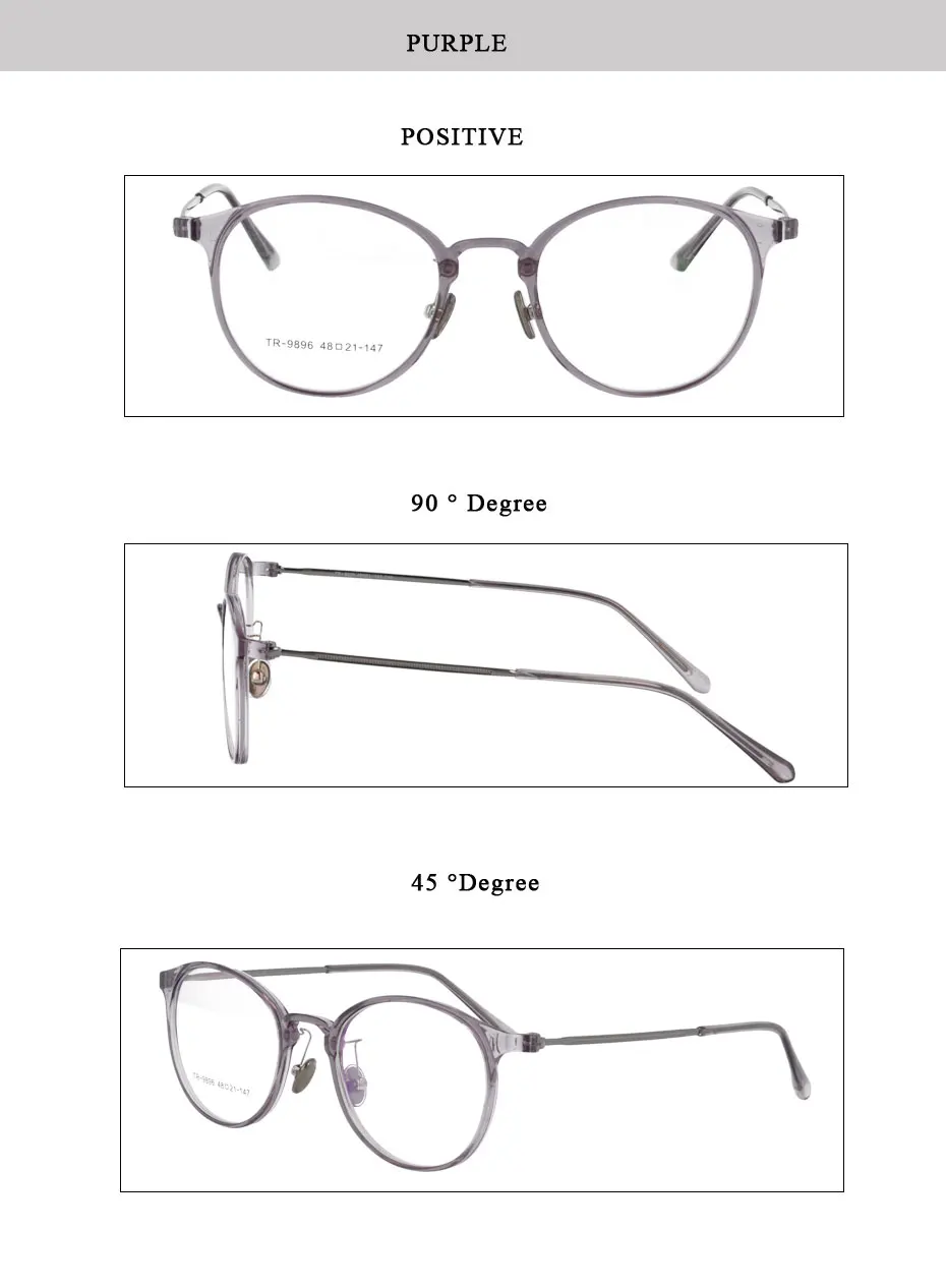 Магия Jing металлические очки Очки оптически рамки рецепт очки TR9896