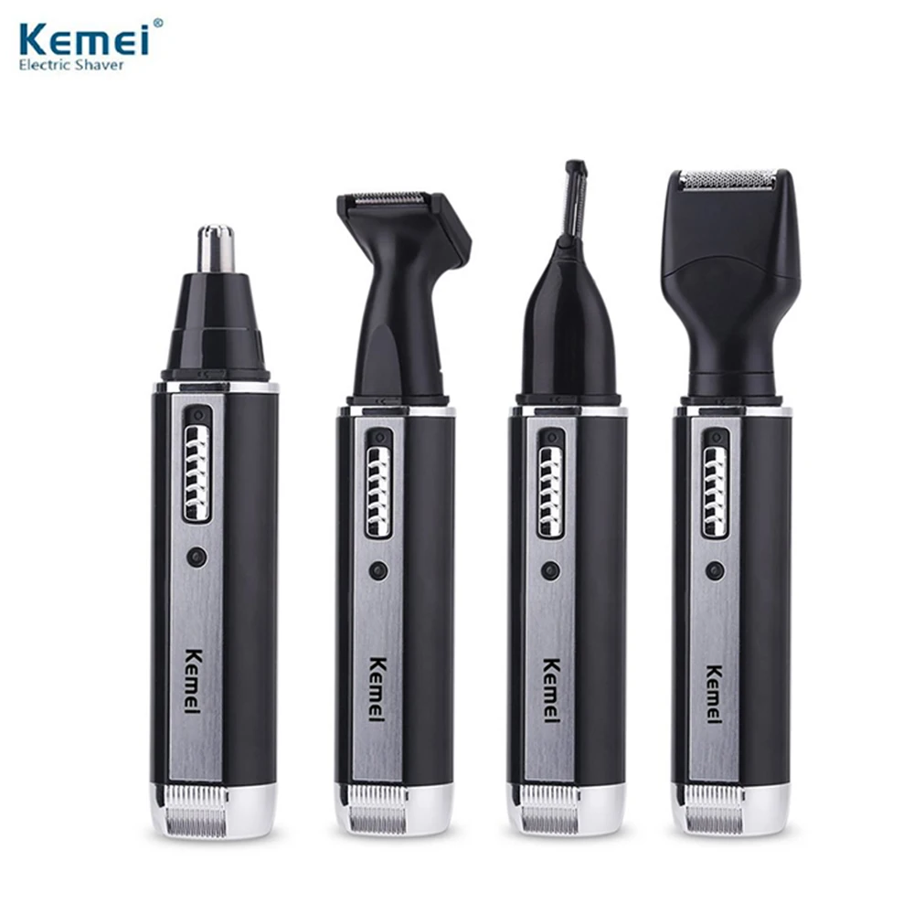 

4 in one Rechargeable nose hair trimmer for men trimer ear face eyebrow nose hair removal eyebrow Trimmer for nose Wireless