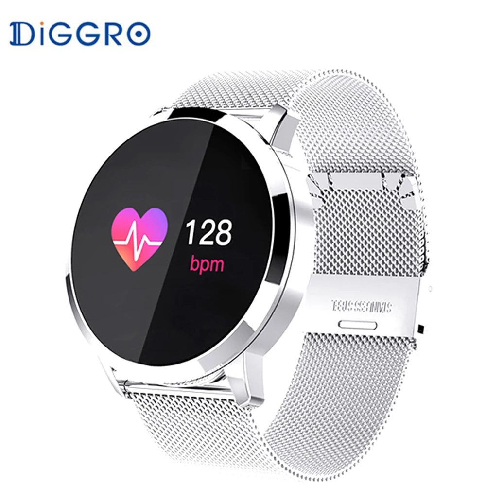 Diggro Q8 OLED Bluetooth Smart Watch Stainless Steel Waterproof Wearable Device Smartwatch Wristwatch Men Women Fitness Tracker Diggro Q8 OLED Bluetooth Smart Watch Stainless Steel Waterproof Wearable Device Smartwatch Wristwatch Men Women Fitness Tracker