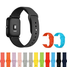 Silicone Watch Strap Replace For Amazfit Strap Xiaomi Amazfit Bip Wrist Band Straps Huami Amazfit Bip Bracelet Stratos 2 Pace
