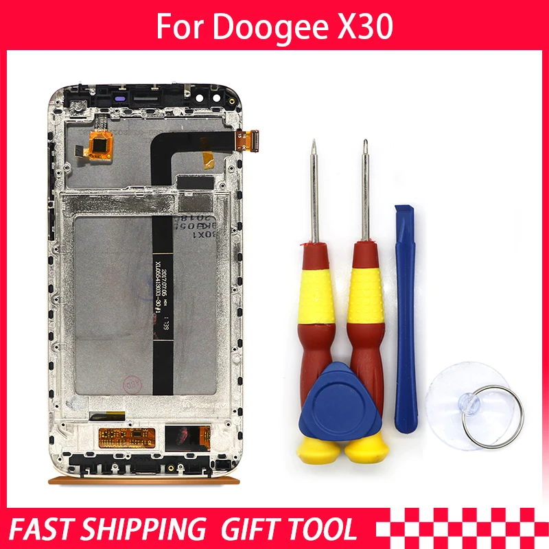 

New Original For DOOGEE X30 Touch Screen LCD Display With Frame Digitizer Assembly Replacement Parts+Tool