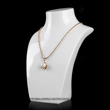 Высококачественный белый " высокое ожерелье дисплей модель ожерелье демонстрационный стенд стойка акриловый кулон Держатель Витрина