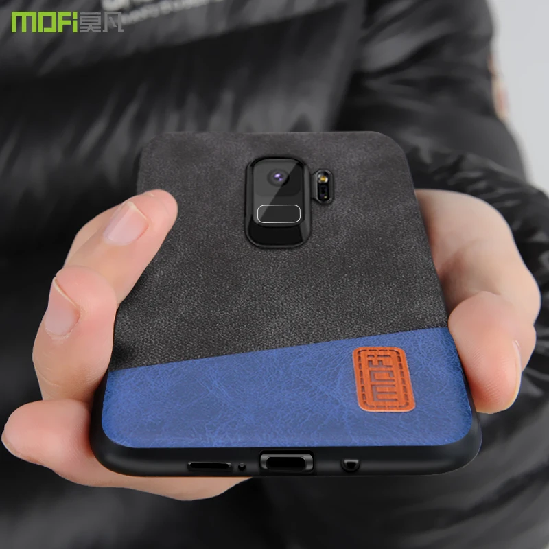 

for Samsung S9 Plus Case Cover MOFI for Samsung Galaxy S9 S9Plus Hard Back Cover Case S9 S9+ Soft Silicone luxury Leather Case
