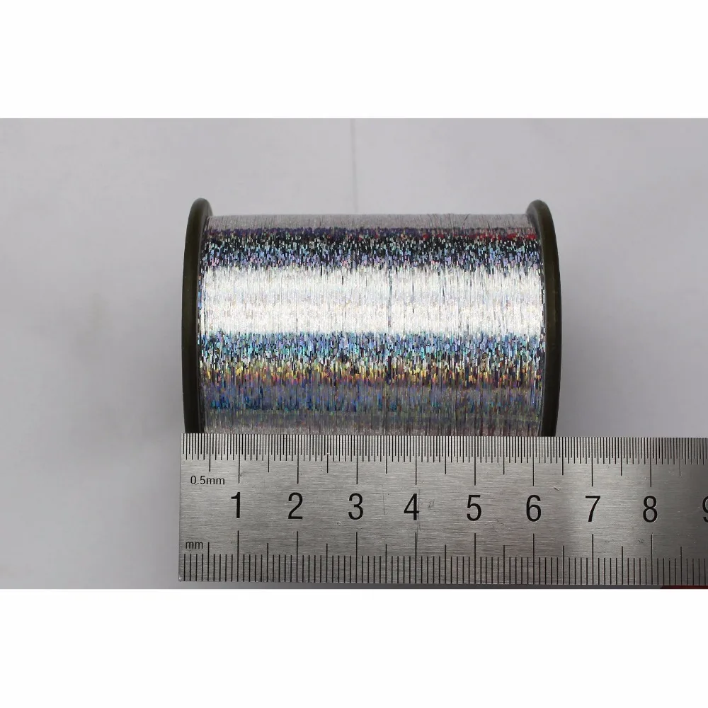 1 Spool 7000m 0.3mm Flashabou Holographic Tinsel Laser Flat Mylar Fly Tying 