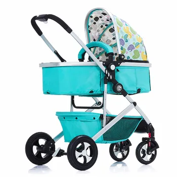 

European high-profile baby carriage two-way push baby stroller light folding can be lying two-use baby carts
