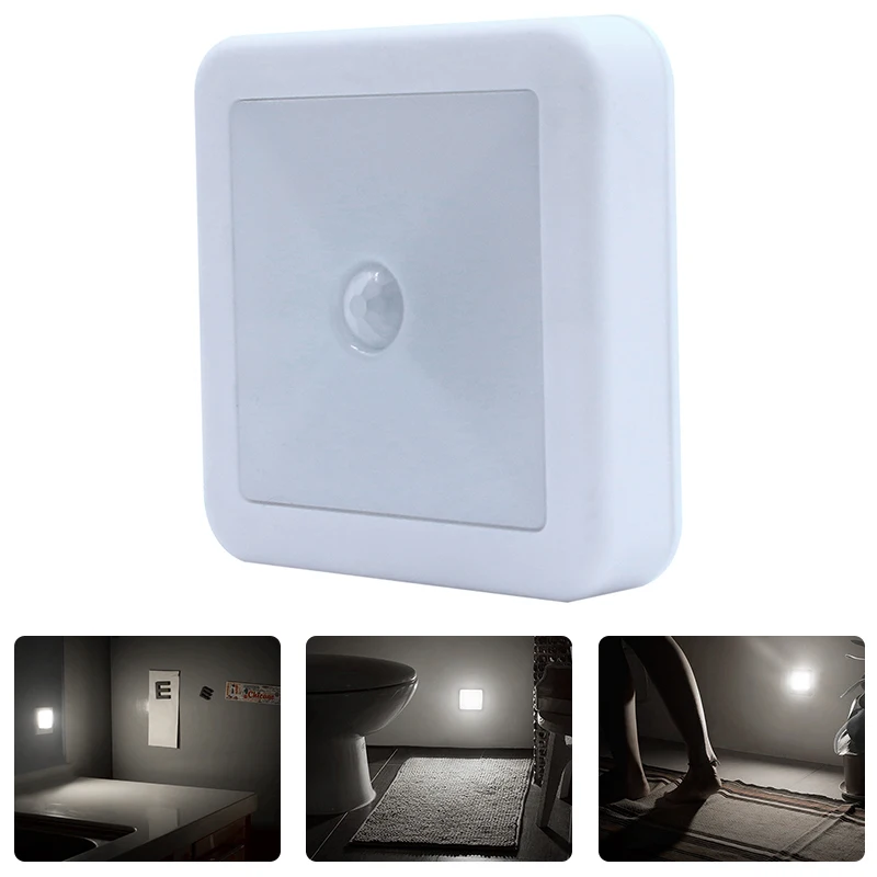 IR Motion Sensor LED Wall Lights Night light Auto On/Off Battery Operated Lamp for Hallway Pathway Staircase Bedside night lamp for bedroom wall