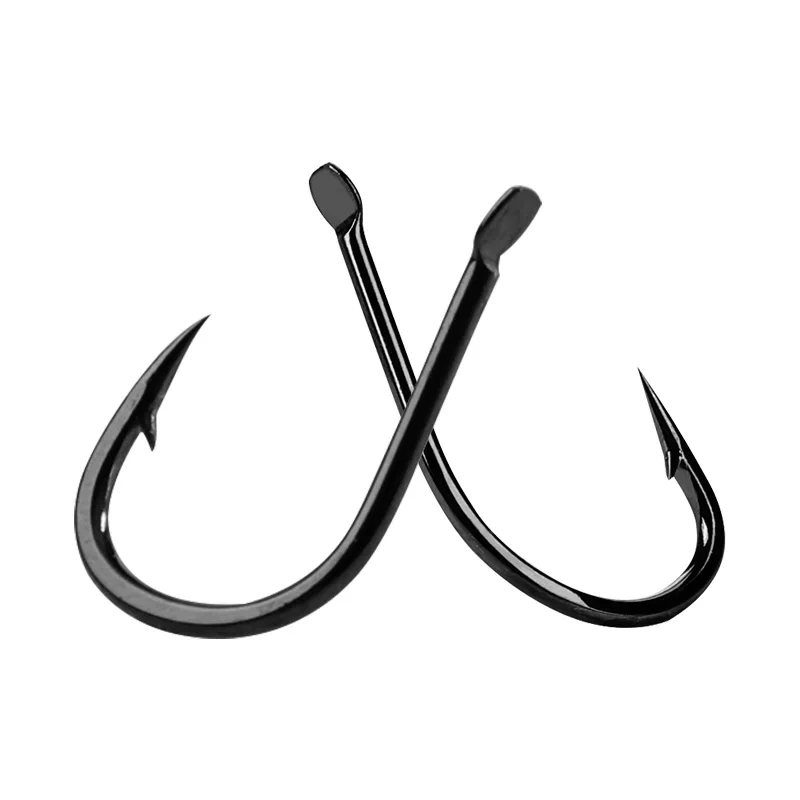 GUGUFISH 100Pcs/Lot #1 -#12high Carbon Steel Fishing Hook barbed hook Fishing Tackle sharp Durable Pesca Fishhooks
