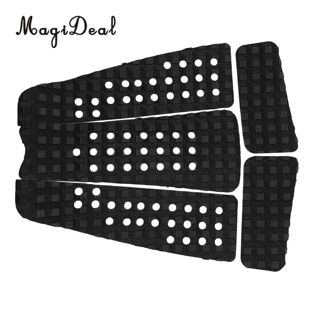 MagiDeal 5Pcs/Set EVA Universal Foot Traction Deck Grip Tail Pad for Surfboard / Skimboard / Kiteboard / Shortboard / Longboard