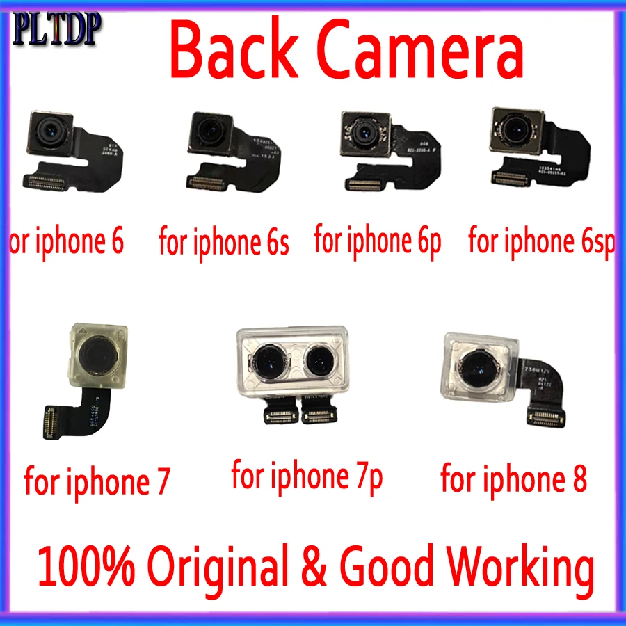 

100% Original Test Back Rear Camera With Flash Module Sensor Flex Cable For iPhone 6 6P 6S 6SP 7 7P 8 8P X XS XR XS-MAX