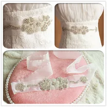 Стразы с отделкой бисером, вечернее платье для выпускного вечера Аксессуары свадебные Ремни Пояс хрустальные свадебные ленты