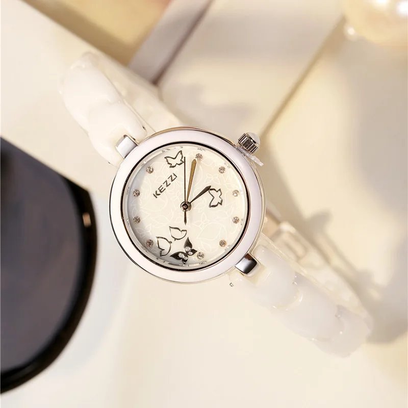 

Ladies Quartz Wristwatch Ceramic Belt Women Watch Fashion Jewelry Clock Top Brand Luxury Watch on Promotion Girl Christmas Gift