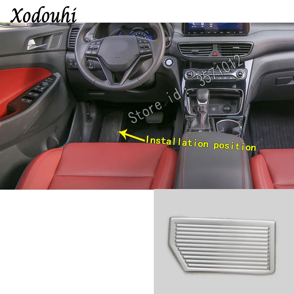 Для Hyundai Tucson 2019 2020 автомобильный стиль нержавеющая сталь внутренняя часть