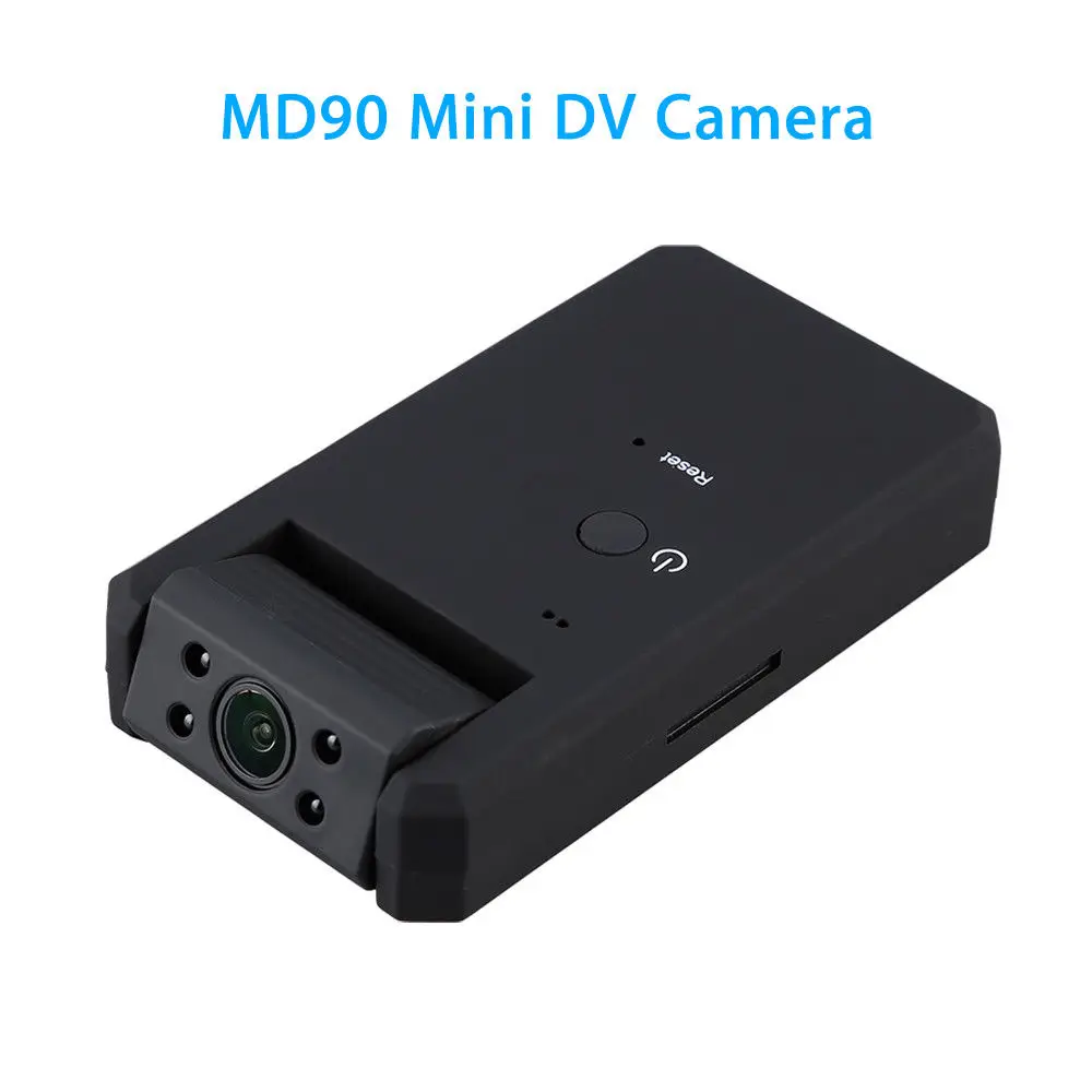 Smart MD90 DV Camara черная инфракрасная мини-видеокамера с ночным видением 1080P камеры с поворотом на 180 градусов Функция обнаружения движения