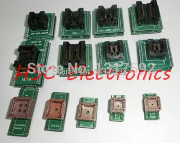 

Free Shipping Adapter For Superpro Xeltek 610P USB ECU Programmer Burn Block 1set=13pcs