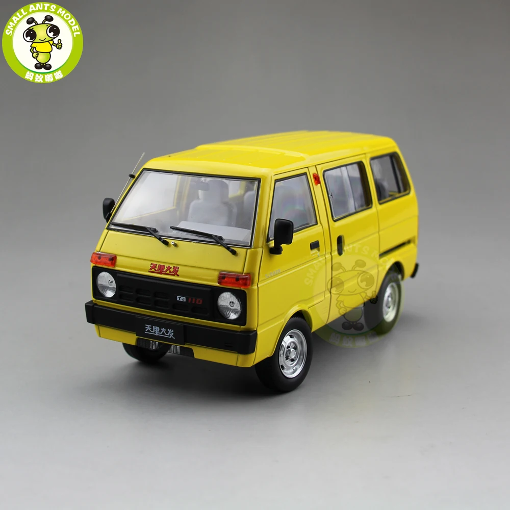 

1/18 DAIHATSU China Tianjin Huali TJ110 Diecast Car Van Model Toy Gift Collection Yellow