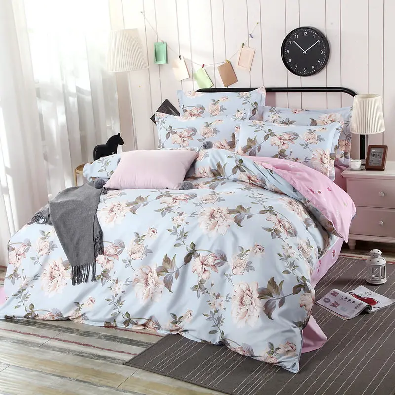 الزهور منقوشة الفراش مجموعة 4 قطع البوليستر القطن لحاف السرير غطاء السرير السرير الكتان ملكة المنسوجات نوم الاطفال مجموعة الزهور منقوشة الفراش مجموعة 4 قطع البوليستر القطن لحاف السرير غطاء السرير السرير الكتان ملكة المنسوجات نوم الاطفال مجموعة