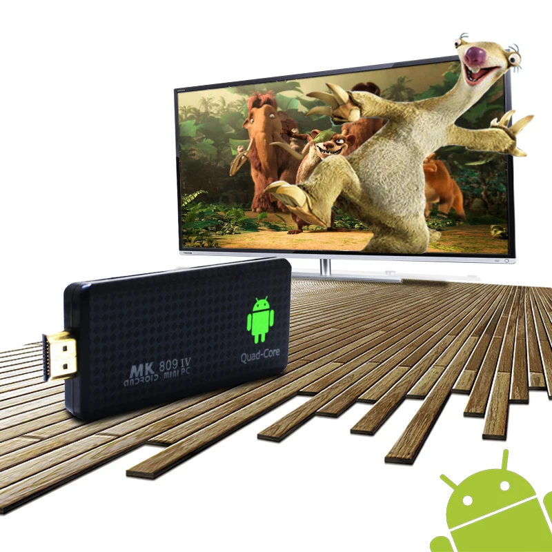 MK809 IV Android TV Mini PC RK3229 Quad Core 1GB 8GB 4K Android 5.1 TV Dongle Stick XBMC Miracast WiFi Smart Media Player