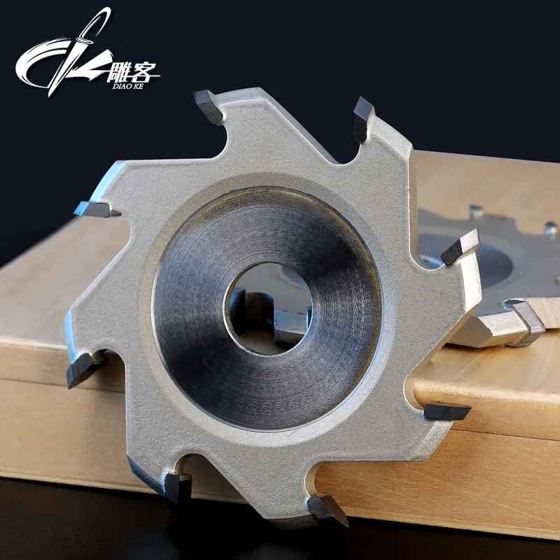Koop 1 stks Slot Cutter voor Houtbewerking Aluminium plaat voor spindel Machine 90Deg V Stijl Dikte 8 12 fluiten