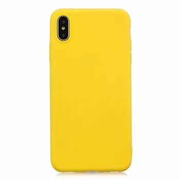 

100pcs/lot Free shipping 8colours Colorful candy TPU gel covers case for iphone 5 6 7 8 X XR XS Max 6 7 8 plus phone cover