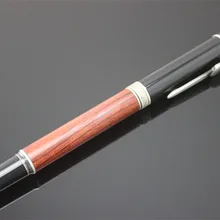 Jinhao 8802 роскошная деревянная авторучка металлическая чернильная ручка 0,5 мм nib Caneta набор канцелярских принадлежностей с ручкой сумка для подарка
