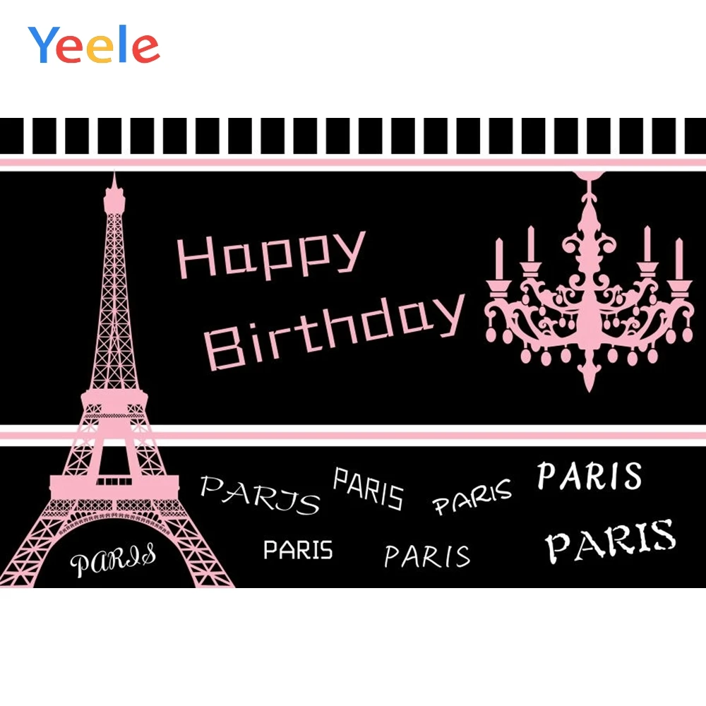 

Yeele Photocall Backdrops Birthday Paris Party Poster Wallpapers Of Tower Photography Backgrounds Cloth For The Photo Studio