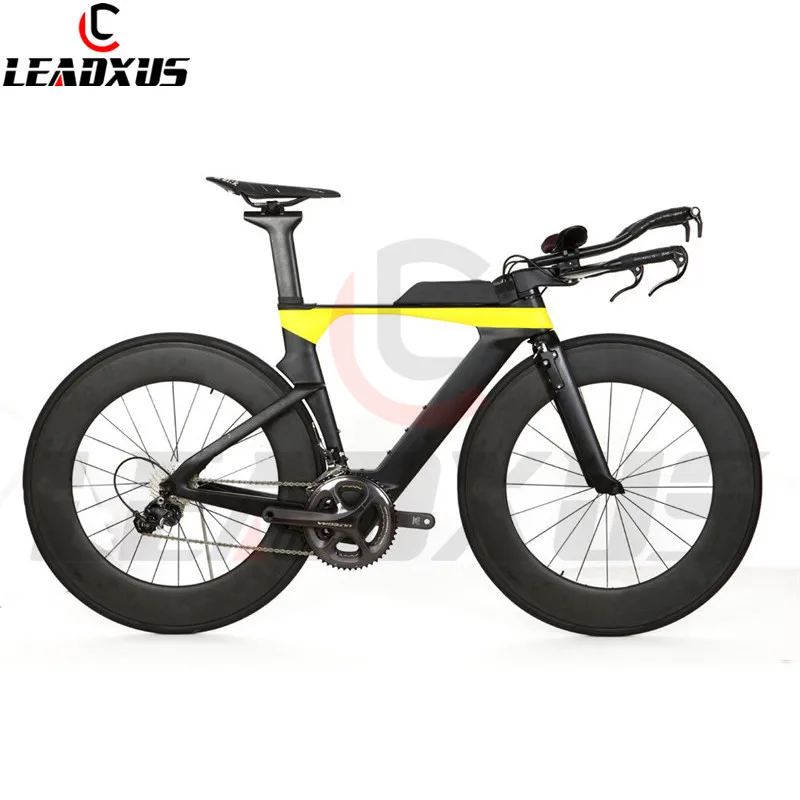 Best Leadxus Kx3000 Tt Complete Bike Time Triathlon Bicycle Carbon Frame+88mm Carbon Wheel+handlebar+r8000 Group+saddle 5