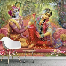 3d комната обои на заказ фото Красивая индийская красота рисунок фигуры Декор Живопись 3d настенная обои для стен 3 d