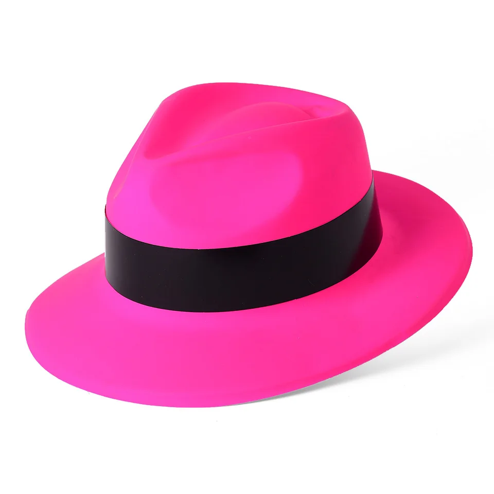 Neon pink top hat Clearance