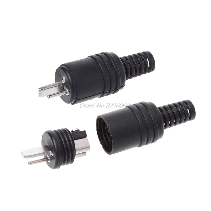 10 Pcs 2 Pin DIN Speaker Plug 2-Pin Plug Hifi Loudspeaker Cable Solder Connector Whosale&Dropship