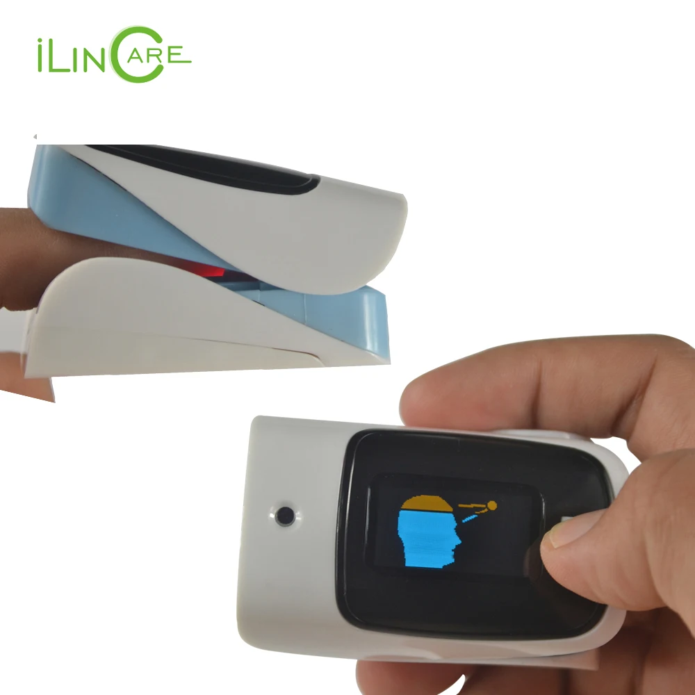 

ilincare Finger pulse oximeter infrared thermometer spo2 oximetro heart monitor digital Display Finger non-contact pulsometro