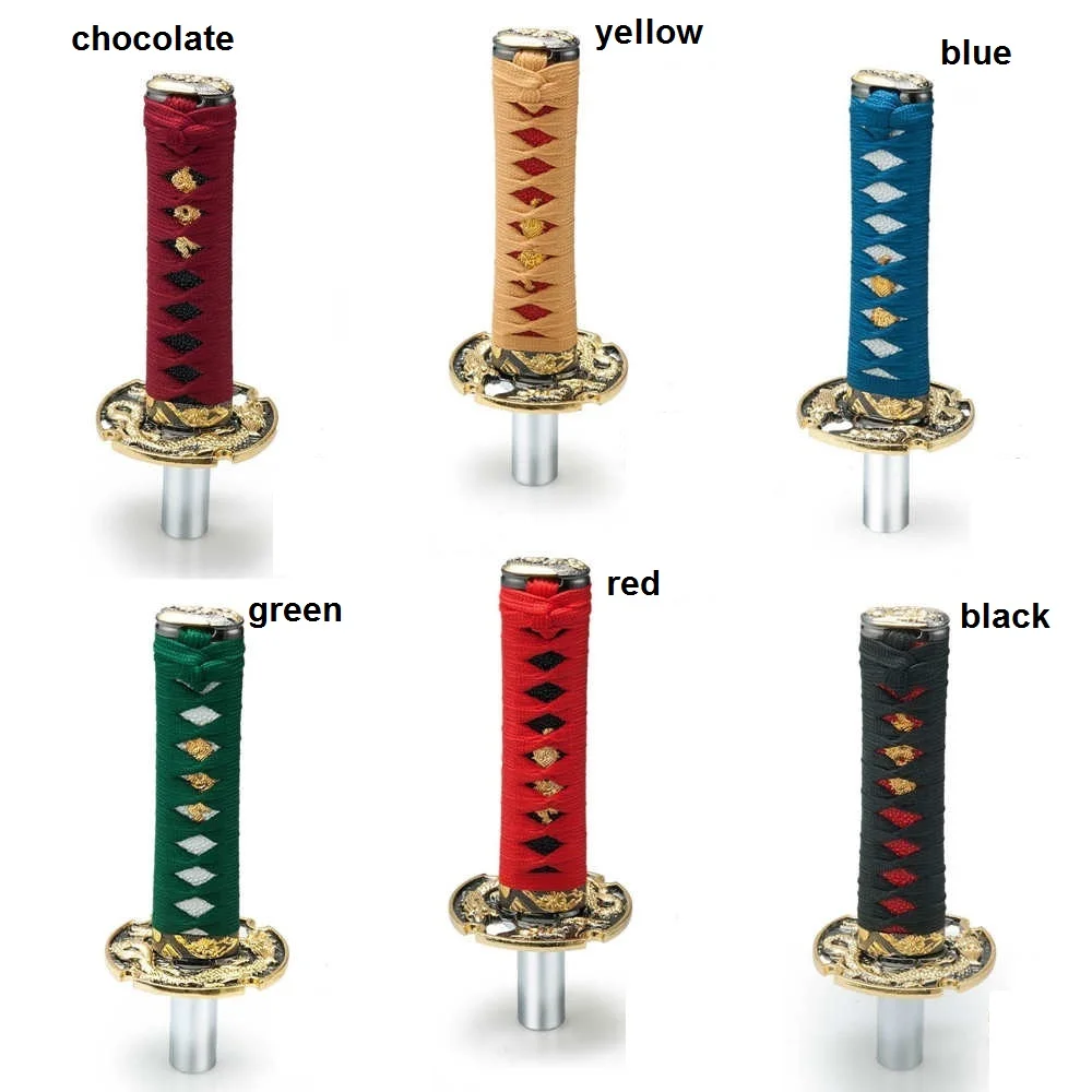 Jdm Short Samurai Sword Shift Knob Shifter 150mm Metal Weighted Sport Katana Shift Knob For AUDI A4 B6 1.8T EP-SK100CM15