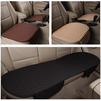 

Dewtreetali Car Seat Covers Set Auto Car Seat Protector Driver Seat Cushion Car Seat Covers for Van Truck Black Beige