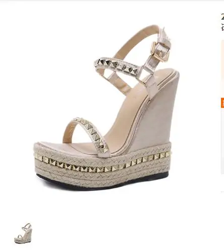 

Wedges Sandals Summer Pumps with ankle strap Sandals stripper heels Platform Wedges Open Toe Women's Shoes stripper shoes