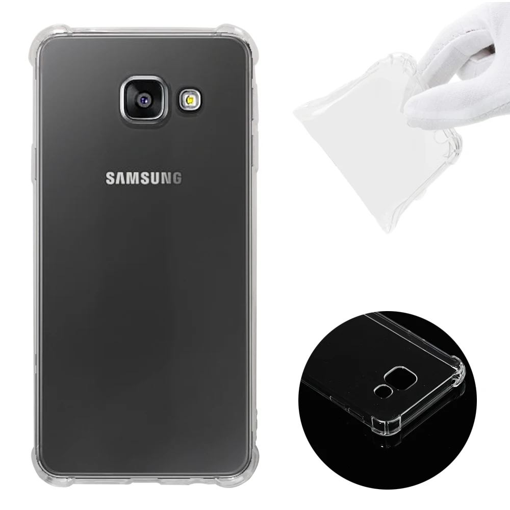 Прозрачный мягкий резиновый защитный чехол из ТПУ для Samsung Galaxy A3 (2016)A310 A510 A710 A5 A7 2017
