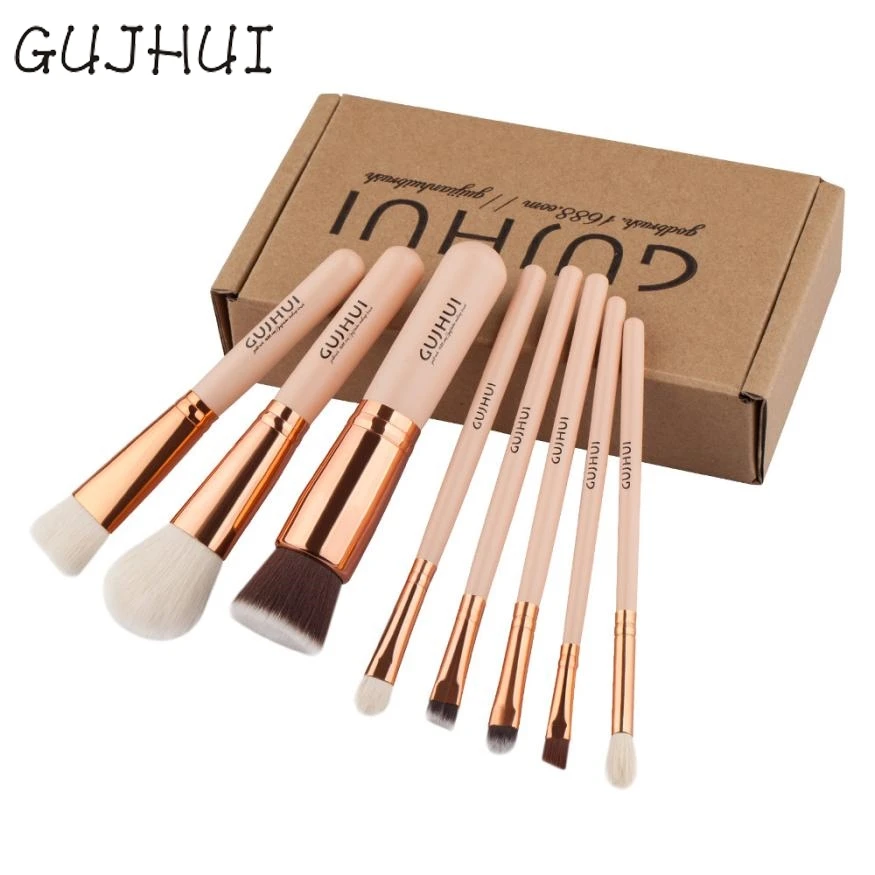 

8pcs Brand Cosmetic Makeup Brush Blusher Eye Shadow Brushes Set Kit With Box Support Top Quality Drop Shipping