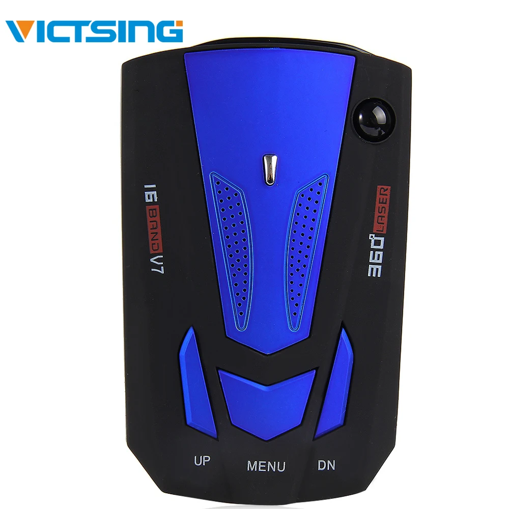 VicTsing Car Trucker Speed V7 Radar Detector Voice Alert Warning 16 Band Auto 360 Degrees LED Display English Russian Blue Red | Автомобили