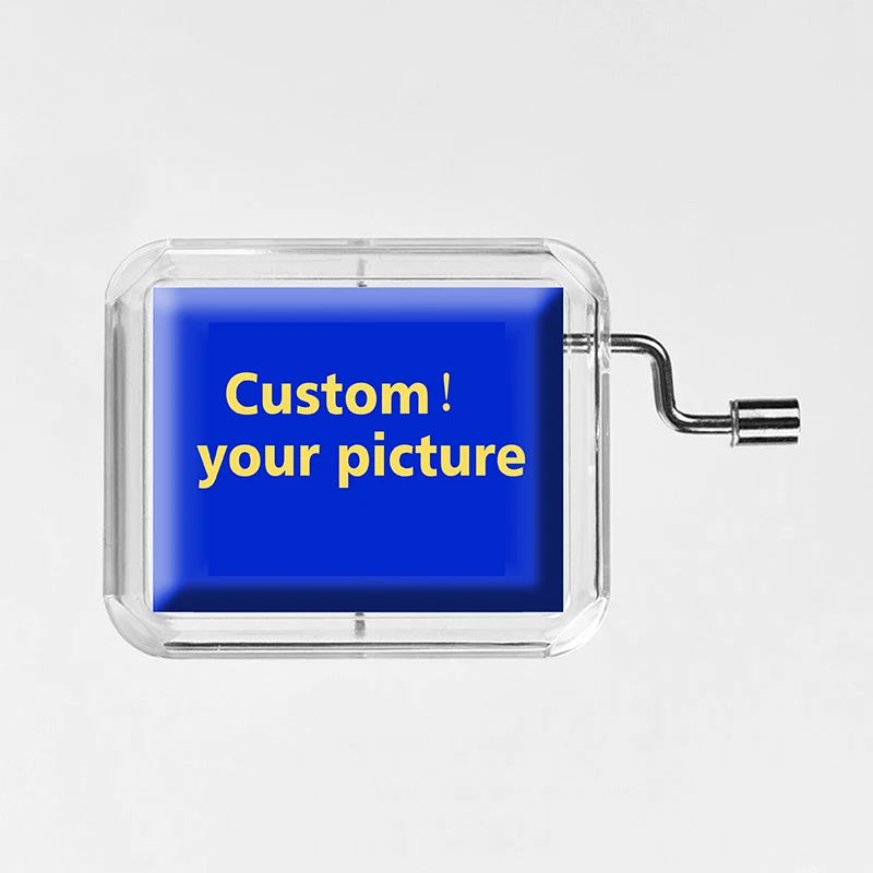 

Custom! glass photo music box happy birthday Game of Thrones Star Wars Castle In The Sky Christmas Gift