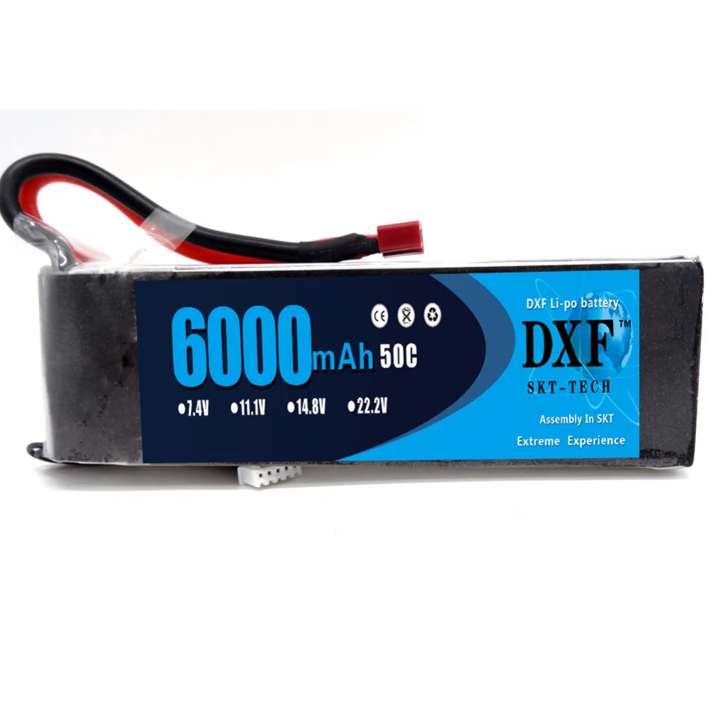 

DXF 14.8V 6000mAh 50C 4S Lipo Li-Polymer Battery Bateria AKKUfor RC Car Quadcopter Helicopter Airplane