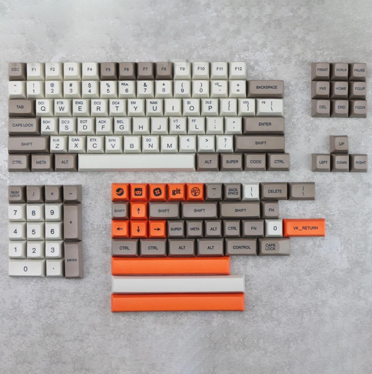 

ASCII control character code keycaps SA profile Dye Subbed Keycap Set thick PBT for cherry mx mechanical keyboard