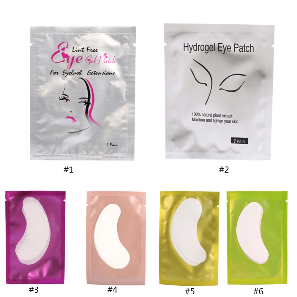 

50Pairs/set Hydrogel Patches Eyelash Under Eye Pads Lash Eyelash Extension Paper Patches Eye Tips Sticker Wraps Make Up Tools