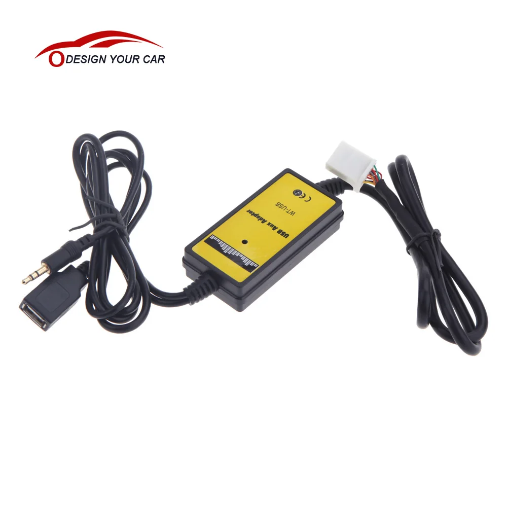 kkmoon KFZ-USB AUX Adapter Interface Radio MP3-Player f/ür MAZDA 323//3//5//CX7//MX5//MPV//Miata