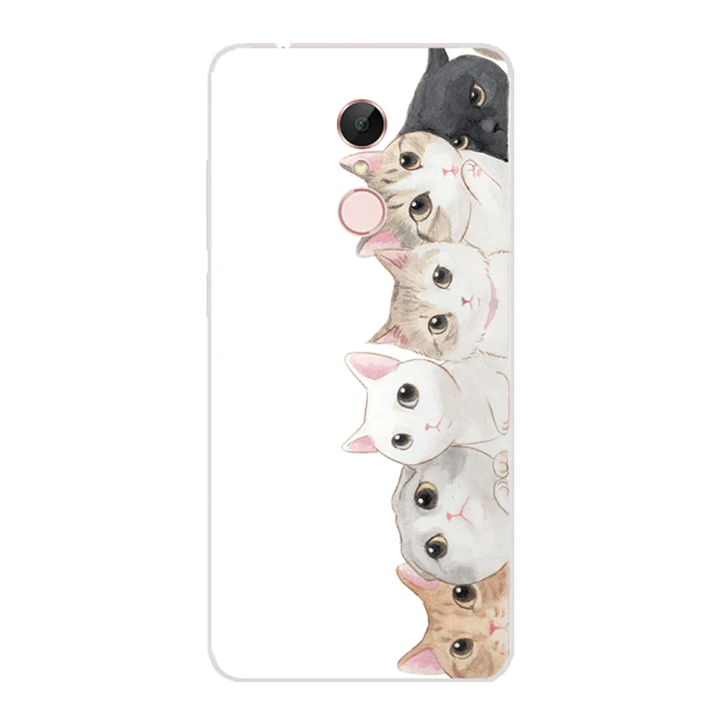 Xiaomi redmi 5 plus Case Cover TPU Case For Xiaomi redmi 5 plus Phone Cover Sweet Floral Cute Cat TPU Redmi 5 p Soft Case 100% 31