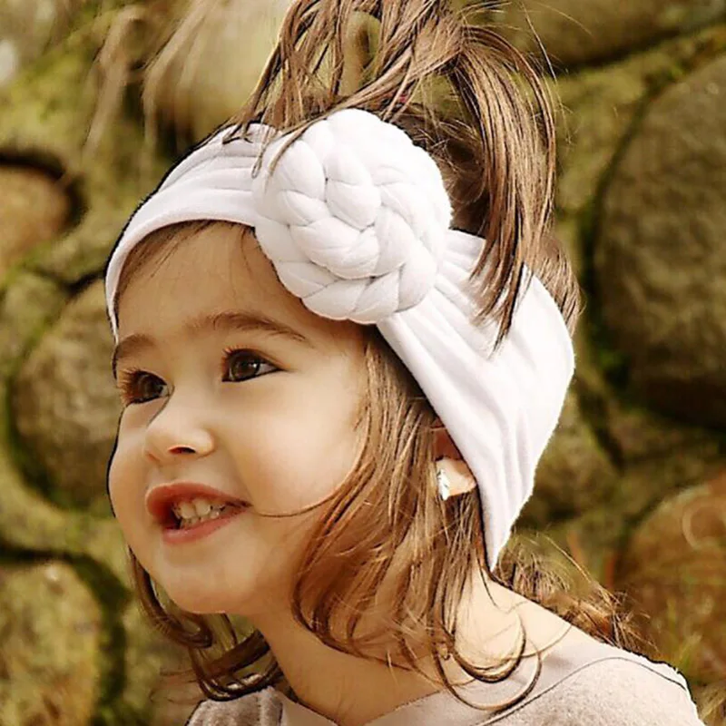 SLLIOOUS/повязка на голову со спиральным узлом для маленьких девочек; хлопковые детские эластичные резинки для волос для девочек; тюрбан с бантами для девочек; повязка на голову; аксессуары для волос
