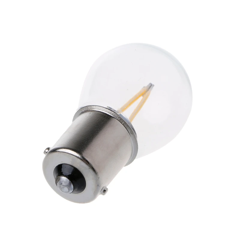 Car-Styling DC12V 1156 P21W Ba15s Lamp LED COB Yellow Light DRL 12V Reverse Turn Signal Light Automobiles Blubs