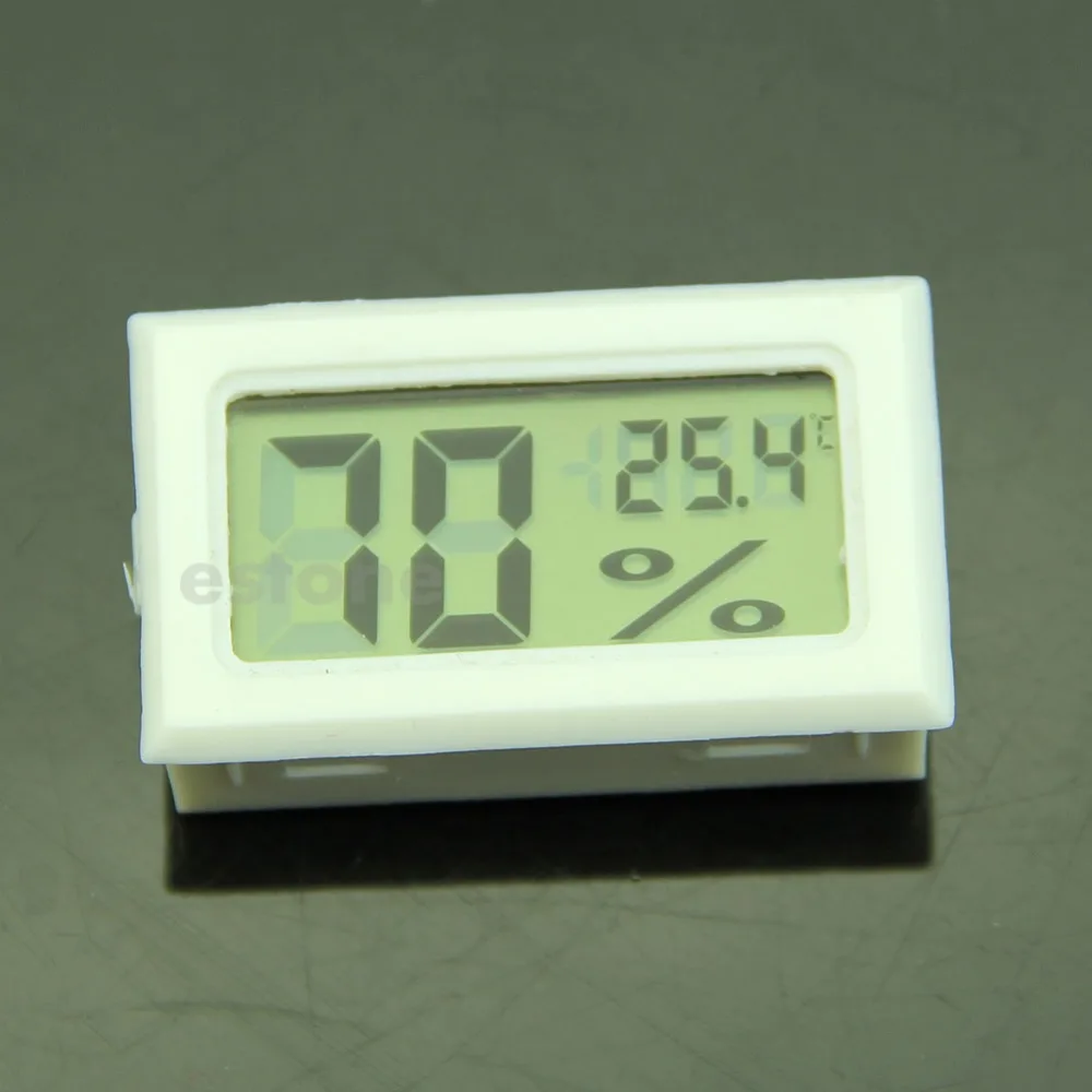 

Nice F85 LCD Digital Temperature Humidity Meter Gauge Thermometer Hygrometer 10%~99%RH White