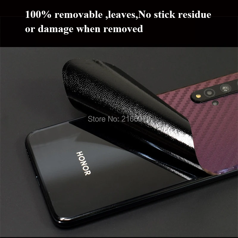 Для Huawei Honor 20 30 30S Pro 20i 3D градиентная задняя крышка из углеродного волокна наклейка