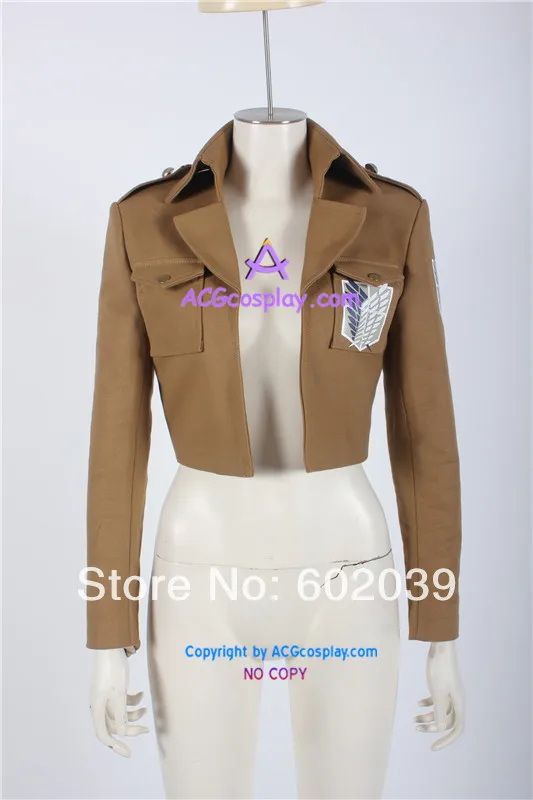 Attack On Titan Levi Rivaille Captain Levi Cosplay Costume Jacket Only 